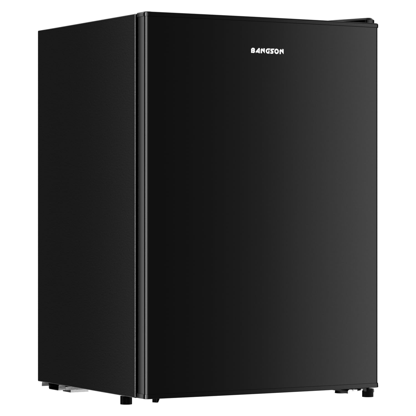 BANGSON 2.6 Cu Ft Small Fridge with Freezer for Office, Mini Refrigerator for Dorm Bedroom, Compact Fridge Energy-efficient, Low Noise, Black