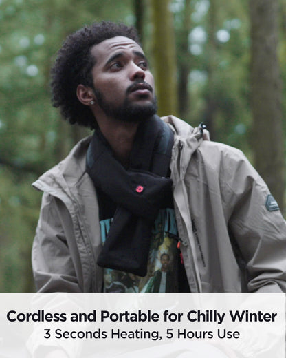 Heated Scarf, Neck Heating Pad, Rechargable Heated Neck Warmer with Power Bank, Cordless Thermal Neck Brace for Men and Women, Gift Idea for Family