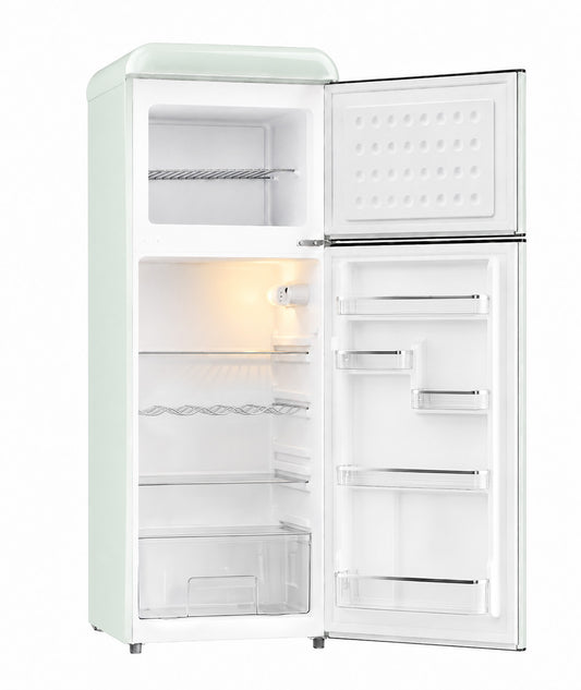 BANGSON 7.5 Cu.Ft Retro Refrigerator with Top Freezer,green
