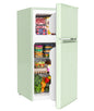 BANGSON 3.2 Cu Ft Mini Fridge with Freezer,2-Door Compact Refrigerator for Bedroom Office Dorm,green