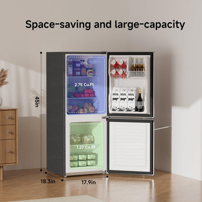 4.0 Cu.Ft Small Refrigerator with Freezer