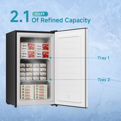 2.1 Cu.ft Upright Freezer silver