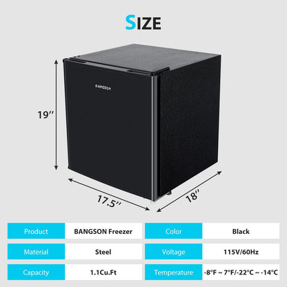 1.1 Cu.ft Upright Freezer Mini Freezer