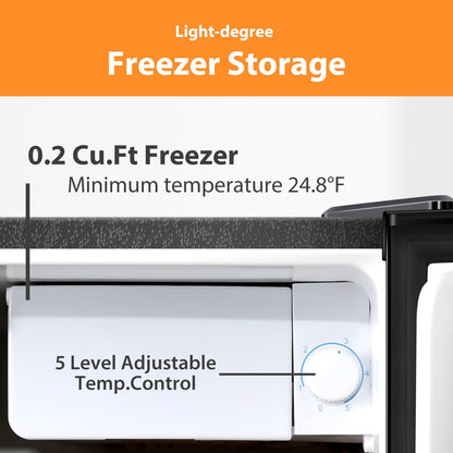 1.6 Cu.Ft Mini Fridge With Freezer