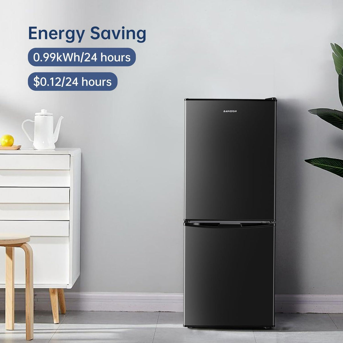 4.0 Cu.Ft Small Refrigerator with Freezer