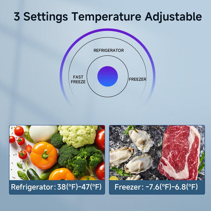 7.0 Cu.ft Upright Freezer Stand Up Freezer