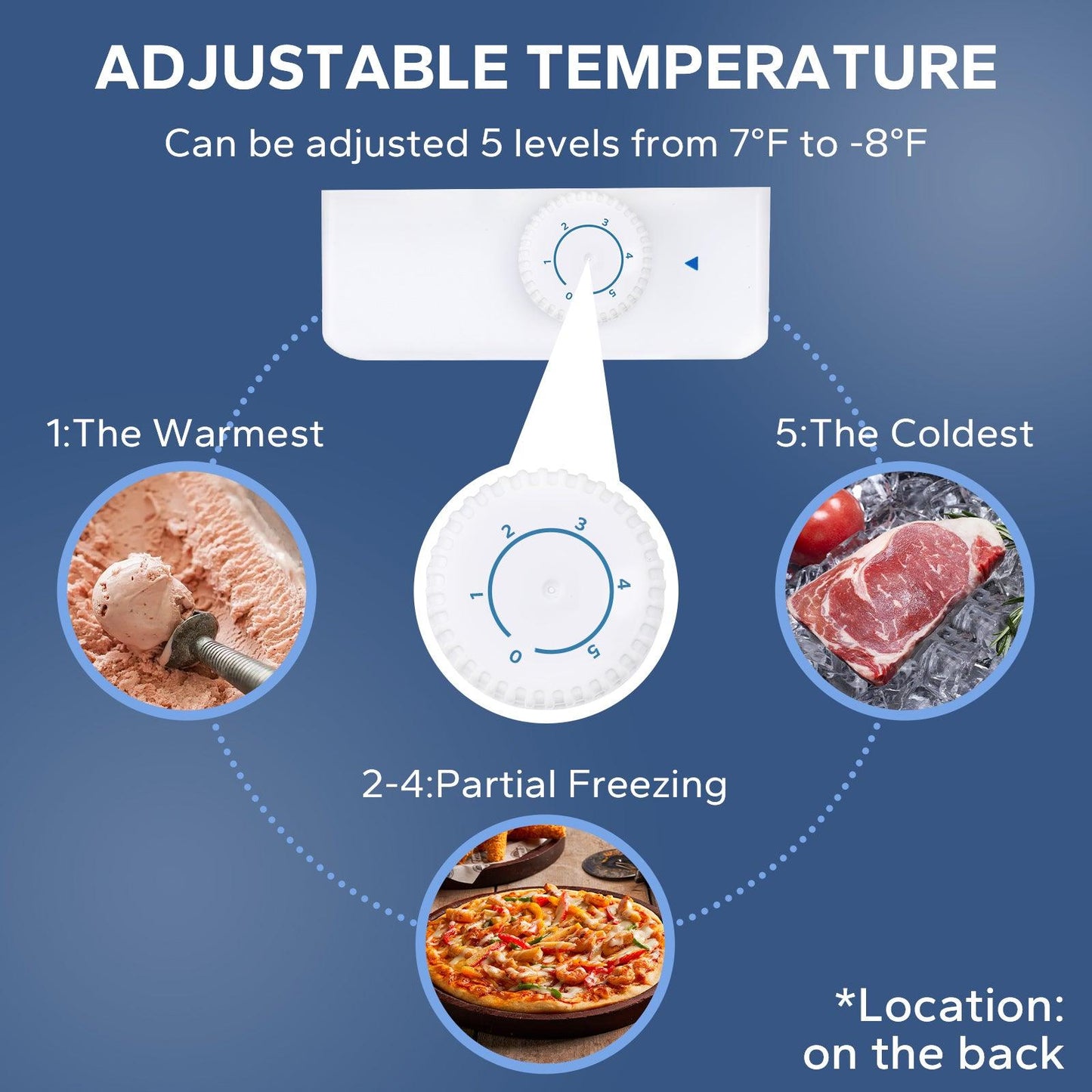1.1 Cu.ft Upright Freezer Mini Freezer Silver