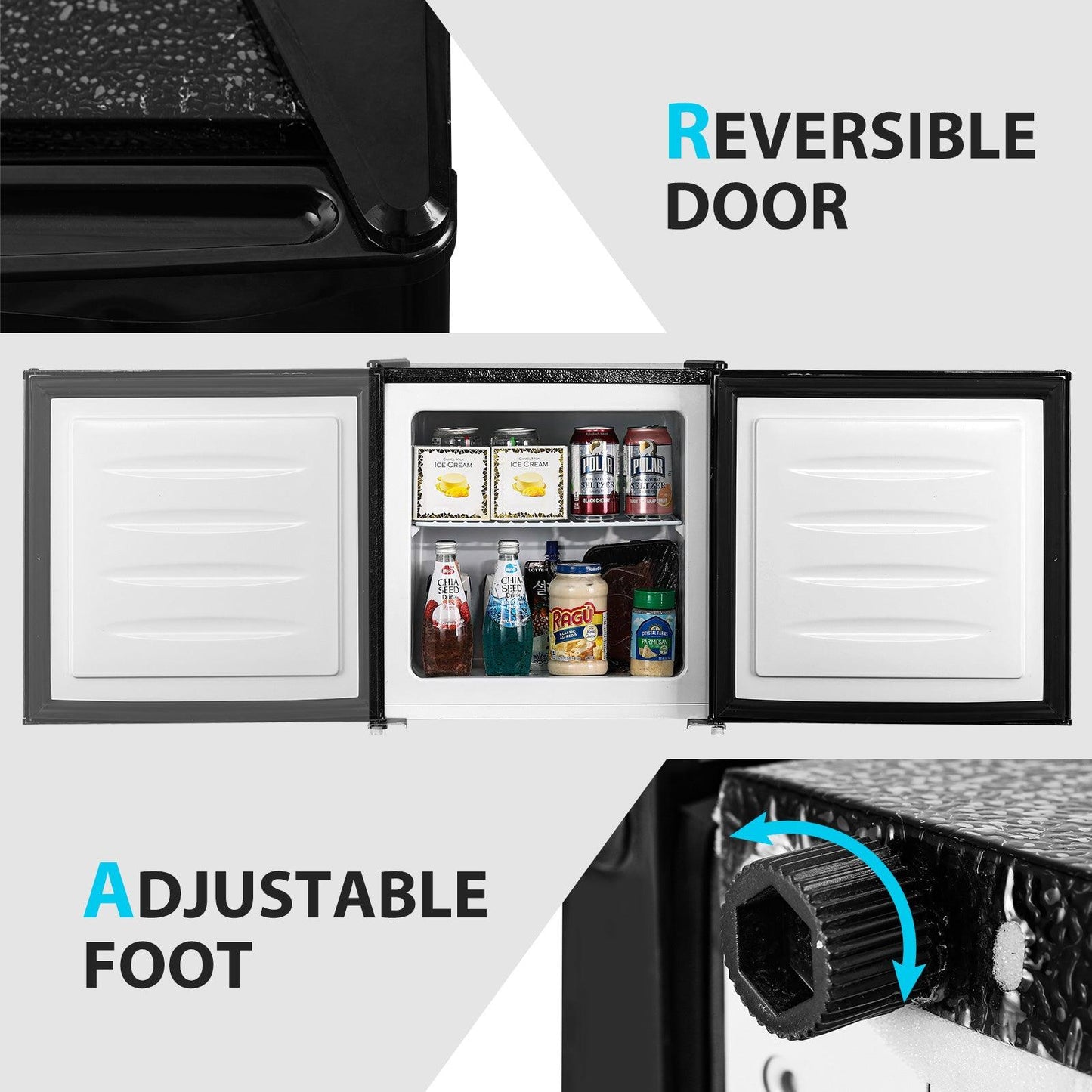 1.1 Cu.ft Upright Freezer Mini Freezer