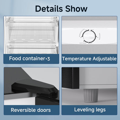 7.0 Cu.ft Upright Freezer Stand Up Freezer