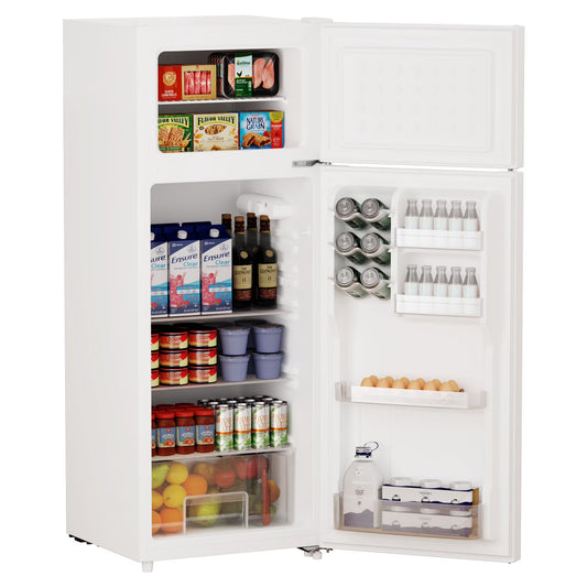 ANGSON 7.7 Cu.ft Top Freezer Refrigerator for Apartments, Energy Saving, Adjustable Thermostat, Large Capacity, Low Noise, White
