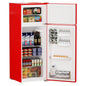 BANGSON 7.7 Cu.ft Top Freezer Refrigerator for Apartments, Energy Saving, Adjustable Thermostat, Large Capacity, Low Noise, Red