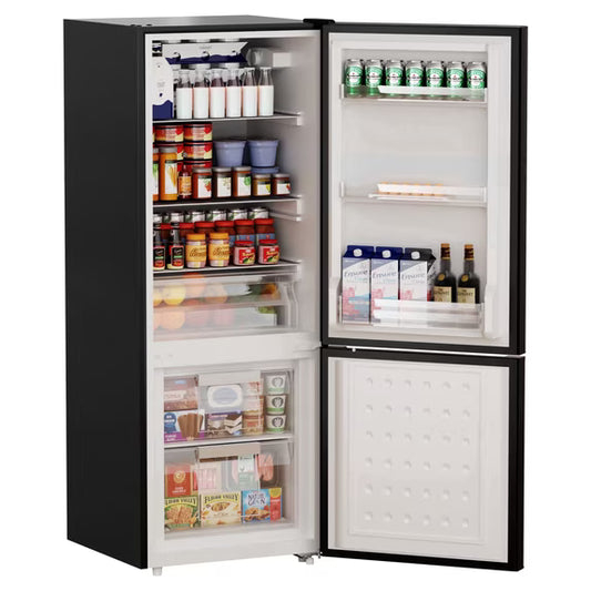 Bangson 7.1 Cu.ft Bottom Freezer Refrigerator for Apartments, Energy Efficient, Adjustable Thermostat, Large Capacity, Low Noise,Silver