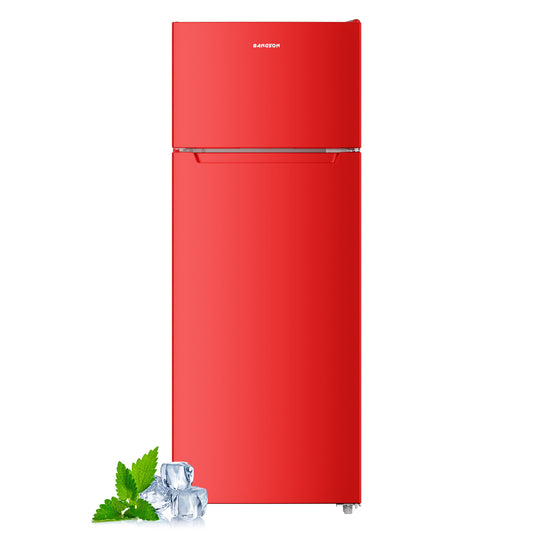 BANGSON 7.7 Cu.Ft Refrigerator with Freezer,Red