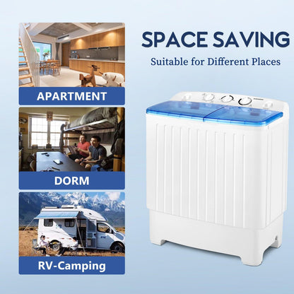 Portable Washing Machine with 17.6 lbs Large Capacity