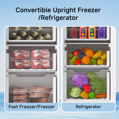 7.0 Cu.ft Upright Freezer Stand Up Freezer