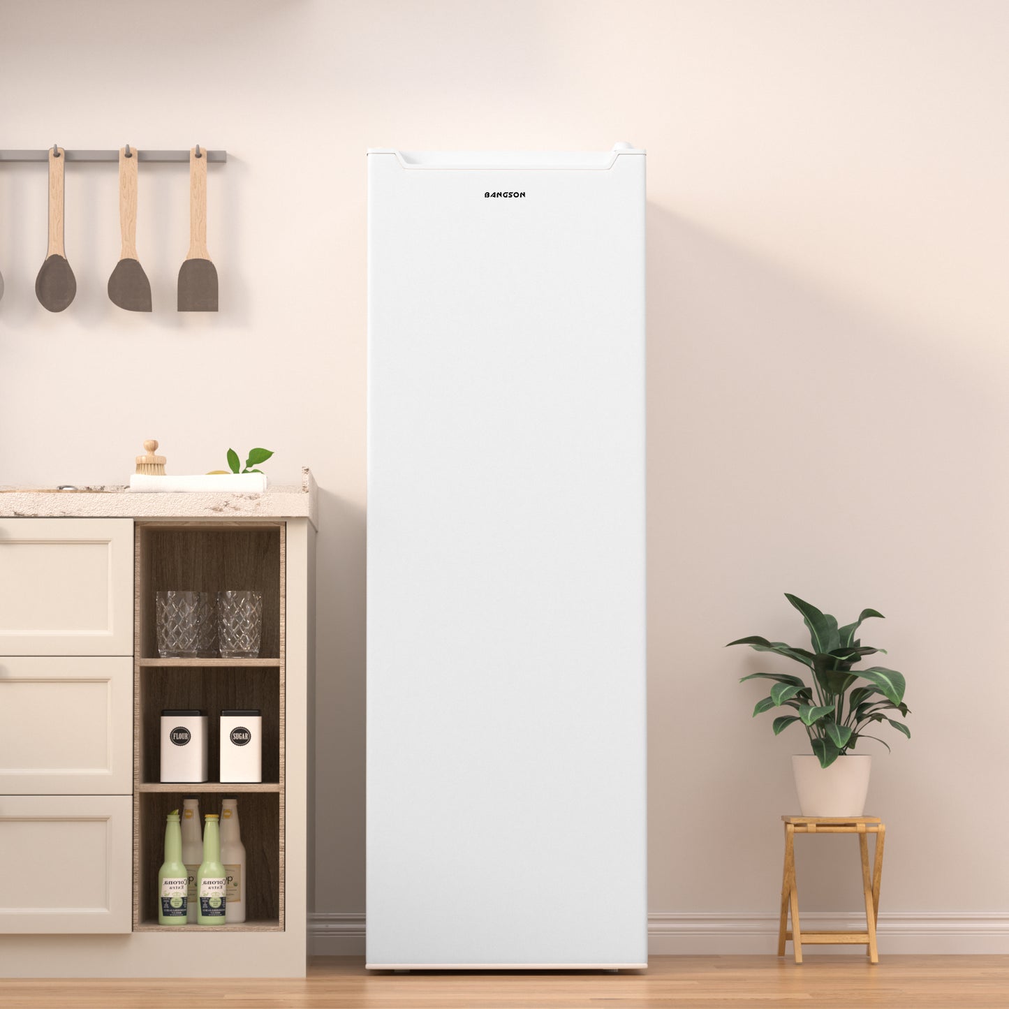 7.0 Cu.ft Upright Freezer Stand Up Freezer white