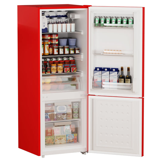 BANGSON 7.1 Cu.Ft Refrigerator with Freezer,Red