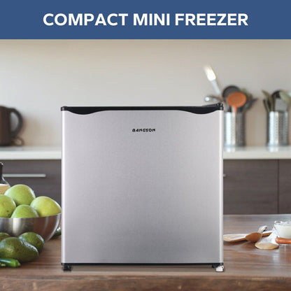 1.1 Cu.ft Upright Freezer Mini Freezer Silver