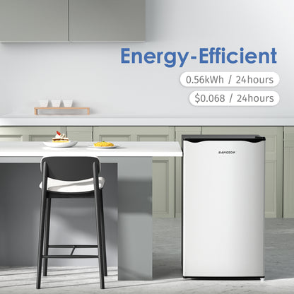 3.2 Cu.Ft Mini Fridge with Freezer Silver