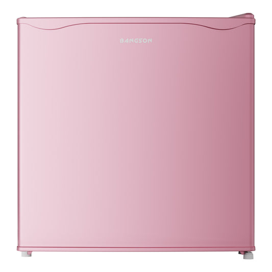 BANGSON 1.6 Cu.Ft Mini Fridge with Freezer,Pink