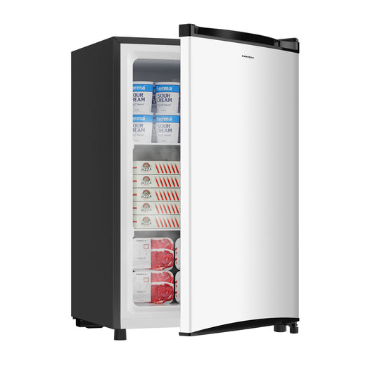 3.0 Cu.ft Compact Upright Freezer silver
