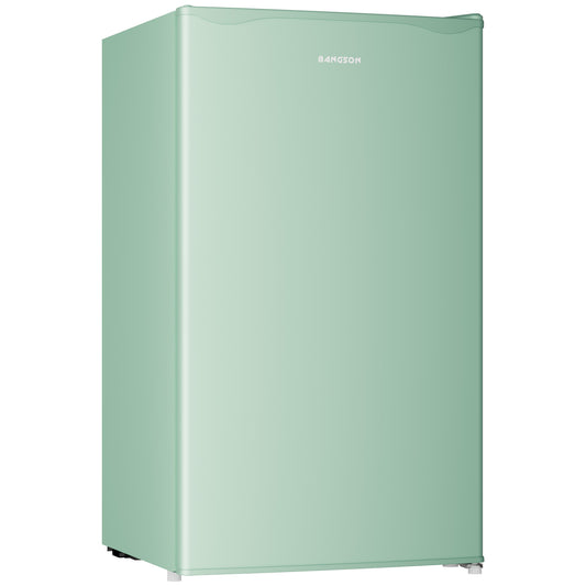 BANGSON Mini Fridge with Freezer, 3.2Cu.Ft, Green