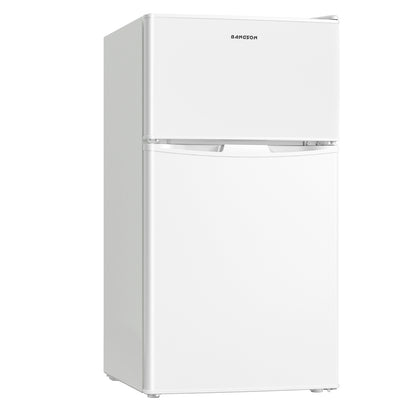 3.2 CU.FT 2 Door Small Refrigerator with Freezer ,Red