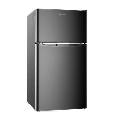 3.2 CU.FT 2 Door Small Refrigerator with Freezer ,Red