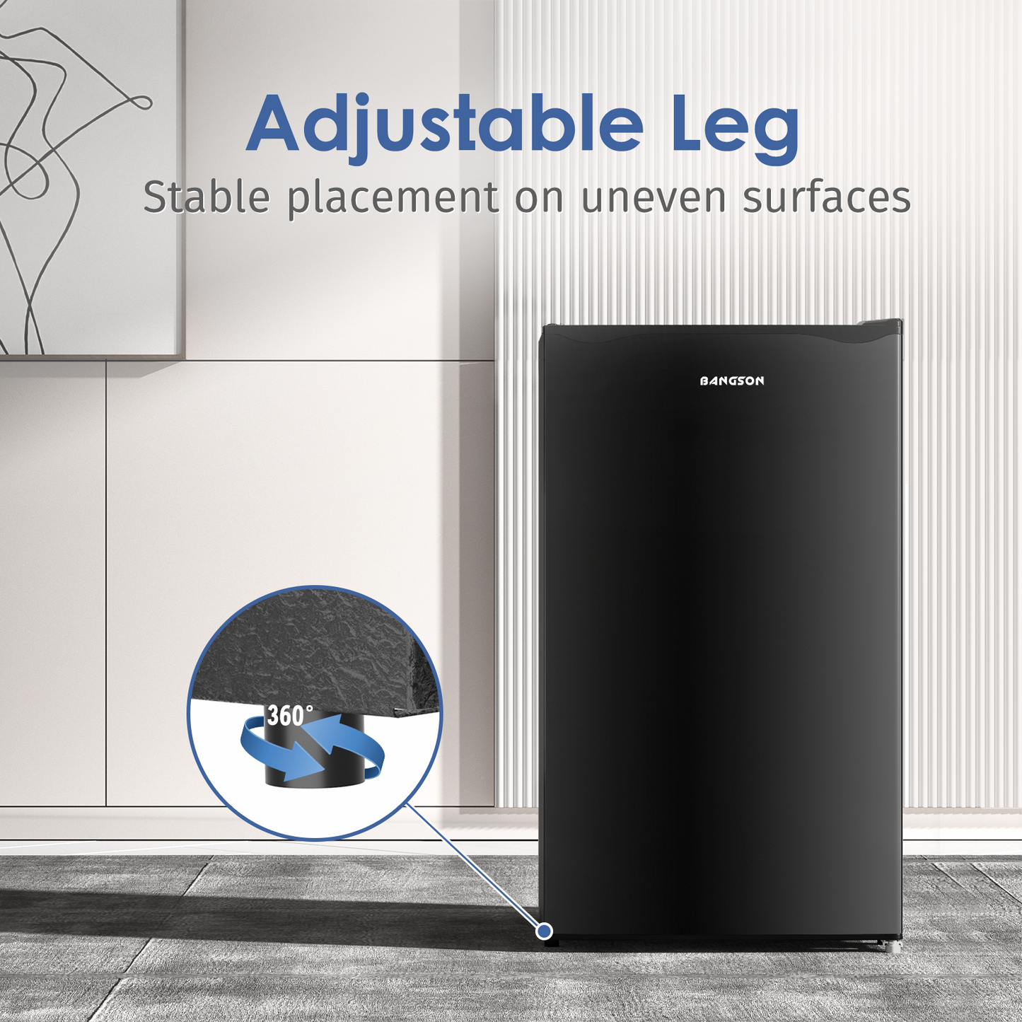 3.2 Cu.Ft Mini Fridge with Freezer