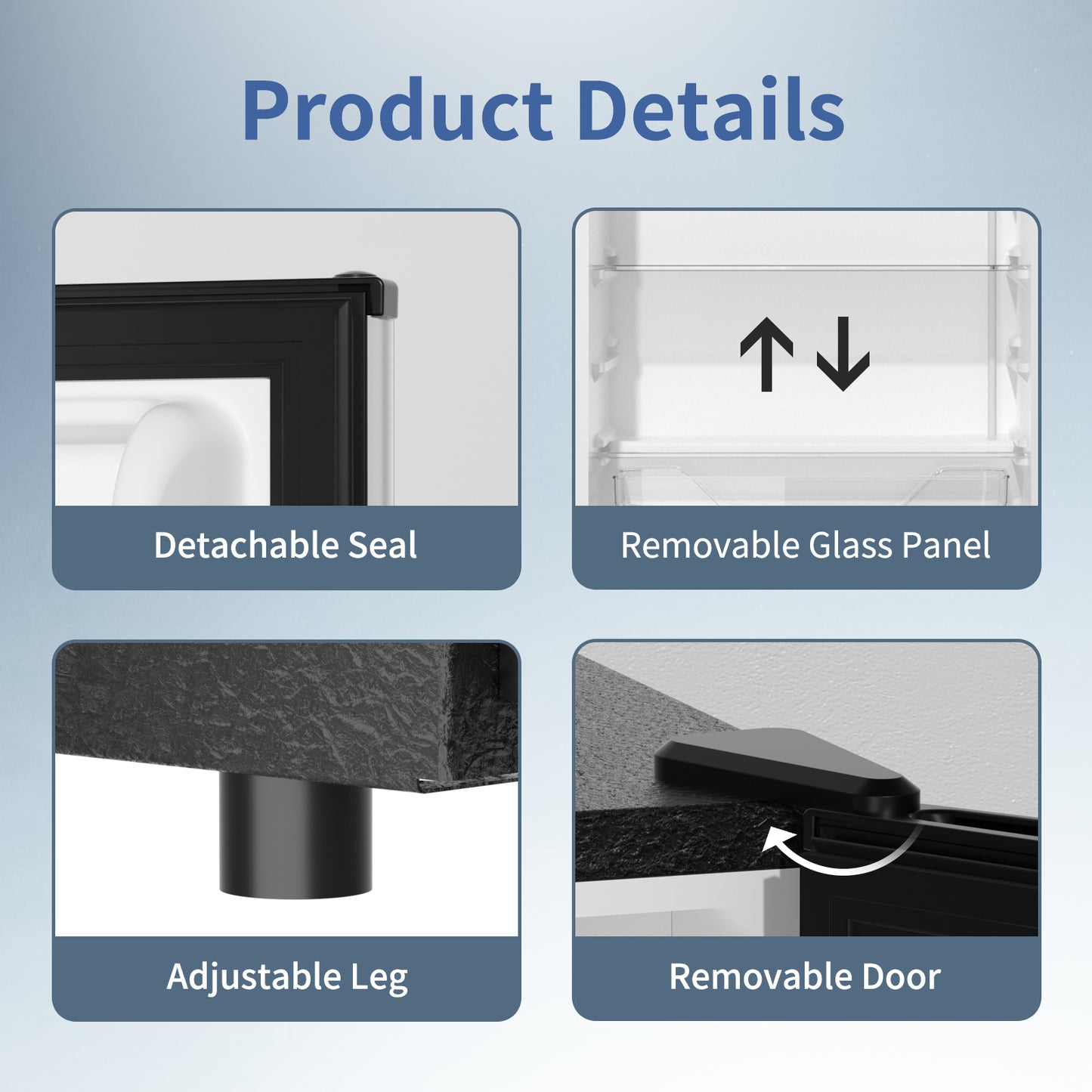 3.2 Cu.Ft Mini Fridge with Freezer